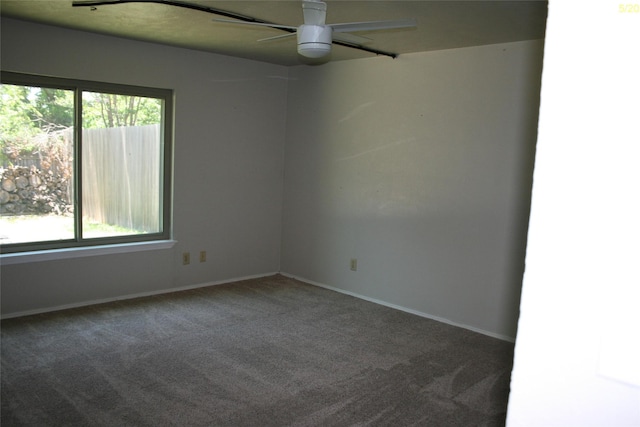 4720 Scots Briar Ln, Fort Worth, TX 76137 - carpeted empty room featuring healthy amount of natural light, ceiling fan, and baseboards