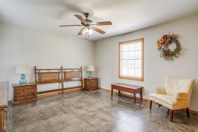 bedroom featuring baseboards