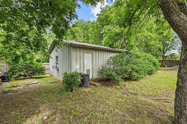 201 S Caney St, Dodd City, TX 75438 - view of outbuilding featuring cooling unit