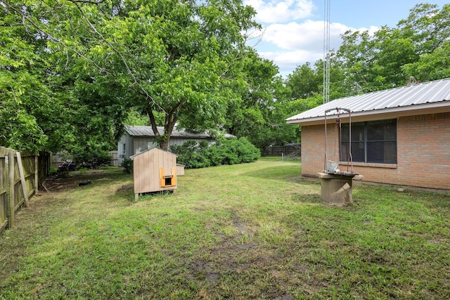 201 S Caney St, Dodd City, TX 75438 - view of yard featuring view of wooded area