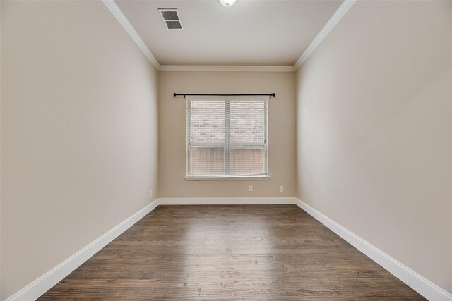 6809 Gallatin St, Mckinney, TX 75070 - unfurnished room with dark wood finished floors, crown molding, and baseboards