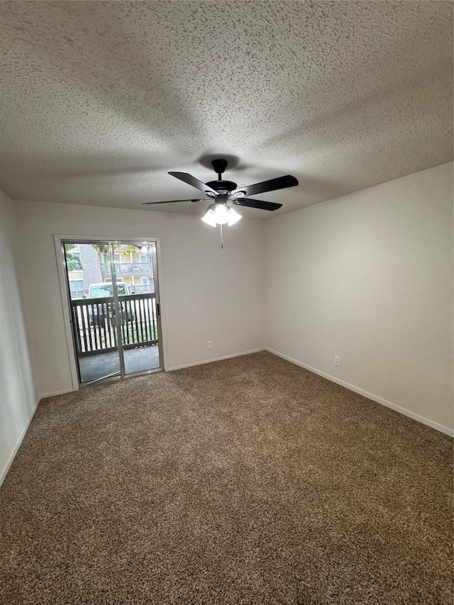 4859 Cedar Springs Rd Unit 150, Dallas, TX 75219 - carpeted spare room with a ceiling fan, a textured ceiling, and baseboards