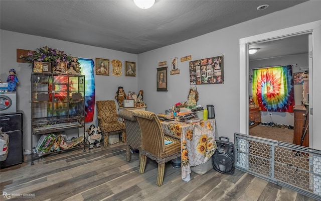 371 Lakeview Dr, Doyline, LA 71023 - dining area with wood finished floors