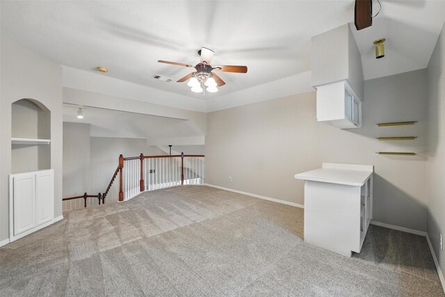 9228 Winslow Ct, North Richland Hills, TX 76182 - empty room featuring a ceiling fan, carpet flooring, and baseboards
