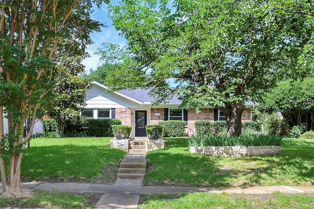 1769 Blossom Trl, Plano, TX 75074 - view of front of home featuring brick siding and a front yard