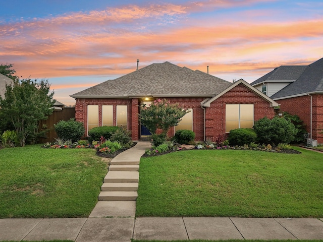 9718 Prestmont Pl, Frisco, TX 75035 - view of front of home with brick siding and a shingled roof
