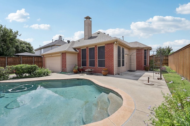 9718 Prestmont Pl, Frisco, TX 75035 - view of pool featuring a patio and a fenced backyard