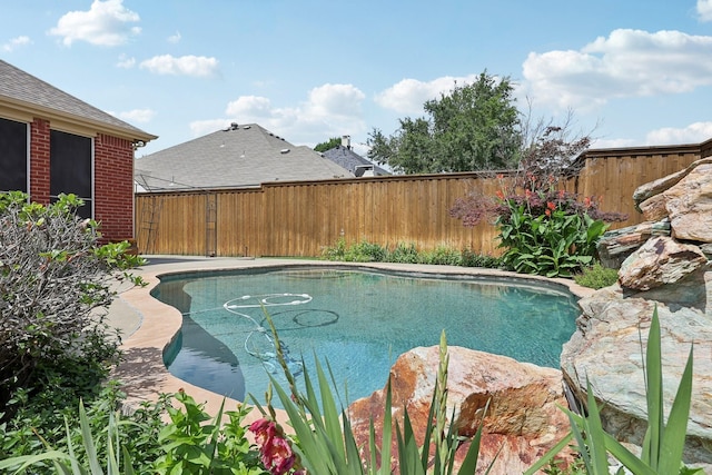 9718 Prestmont Pl, Frisco, TX 75035 - view of pool with a fenced backyard