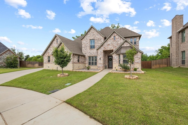 3723 Parkwood Ln, Denison, TX 75020 - french country inspired facade featuring brick siding and roof with shingles