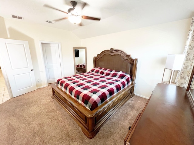 328 Foxhunter St, Fort Worth, TX 76131 - bedroom with carpet, baseboards, lofted ceiling, and ceiling fan