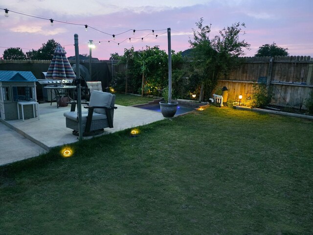 328 Foxhunter St, Fort Worth, TX 76131 - view of yard with a patio