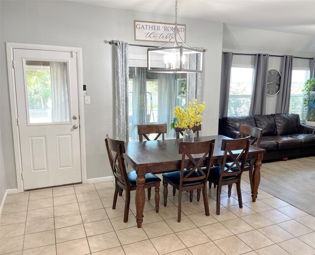 328 Foxhunter St, Fort Worth, TX 76131 - dining space featuring light tile patterned floors and baseboards