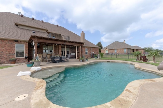 1235 Meredith Creek Ln, Fort Worth, TX 76179 - view of pool featuring a patio