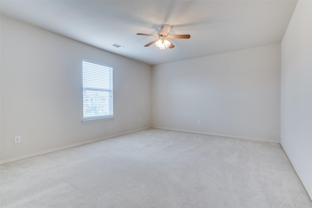 5132 Senator Dr, Fort Worth, TX 76244 - spare room with ceiling fan, light colored carpet, and baseboards