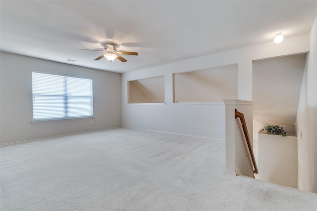 5132 Senator Dr, Fort Worth, TX 76244 - carpeted spare room featuring ceiling fan and baseboards