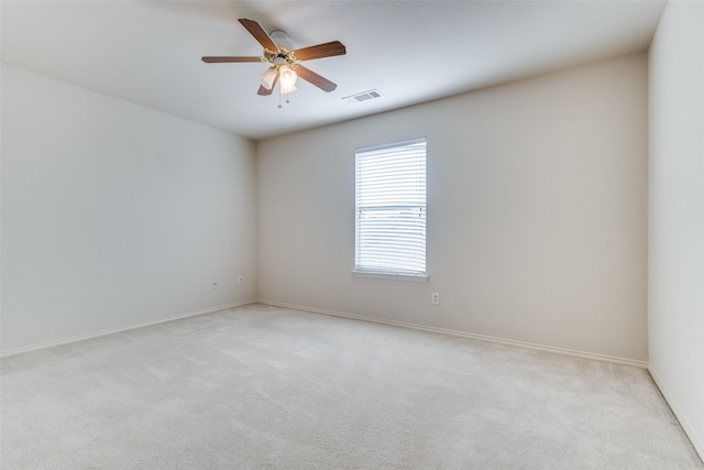 5132 Senator Dr, Fort Worth, TX 76244 - spare room with light colored carpet, a ceiling fan, and baseboards