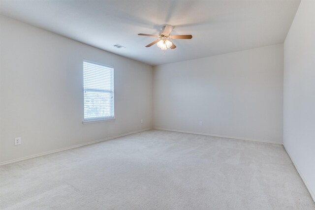 5132 Senator Dr, Fort Worth, TX 76244 - spare room with light carpet, a ceiling fan, and baseboards