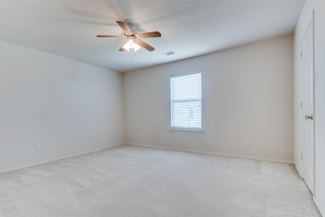 5132 Senator Dr, Fort Worth, TX 76244 - empty room with light carpet, a ceiling fan, and baseboards