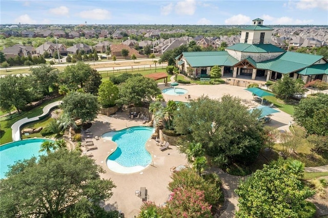 768 Telemark Trl, Frisco, TX 75036 - aerial view of residential area featuring a pool area