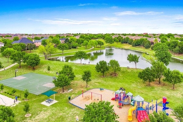 768 Telemark Trl, Frisco, TX 75036 - drone / aerial view of a nearby body of water