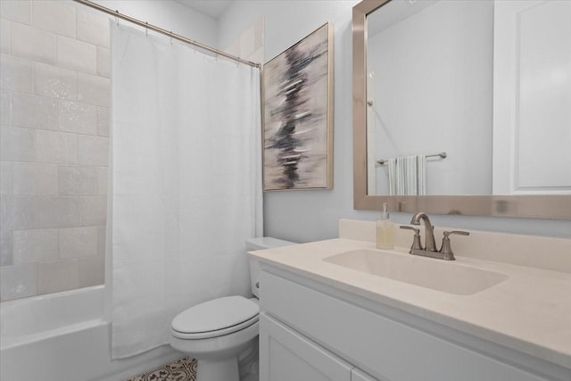 929 Lady Tessala Ave, Lewisville, TX 75056 - bathroom featuring vanity, toilet, and shower / tub combo with curtain