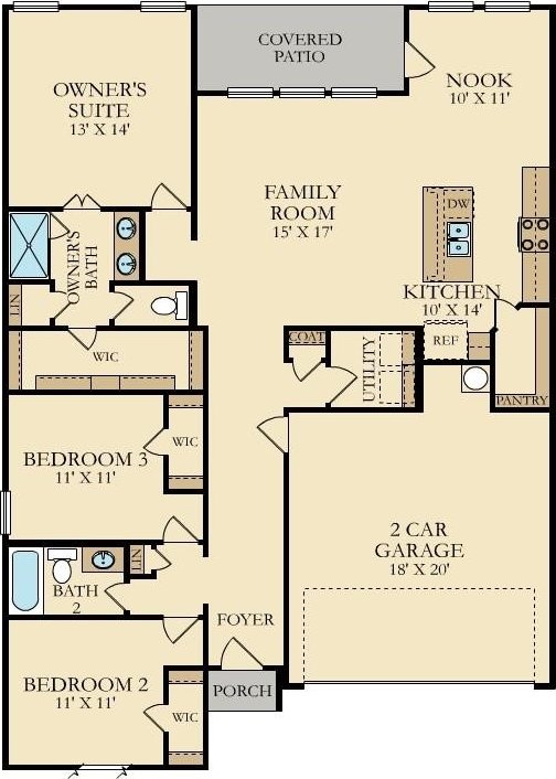 968 Manuel Dr, Fate, TX 75087 - room layout