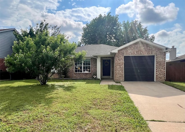 7208 Autumn Run Dr, Forest Hill, TX 76140 - ranch-style house featuring concrete driveway, an attached garage, and brick siding