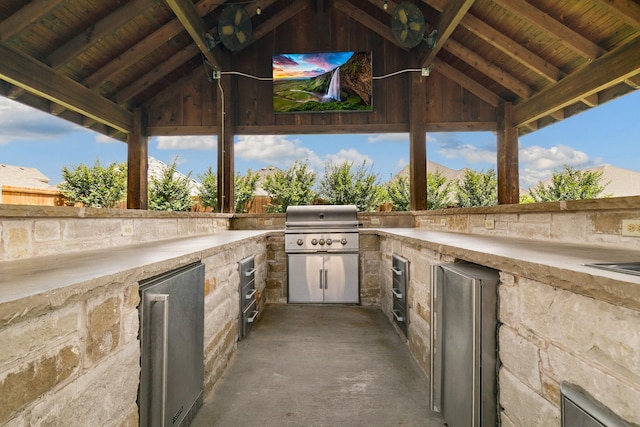 15236 Holly Bay Ct, Aledo, TX 76008 - view of patio / terrace featuring area for grilling and a gazebo