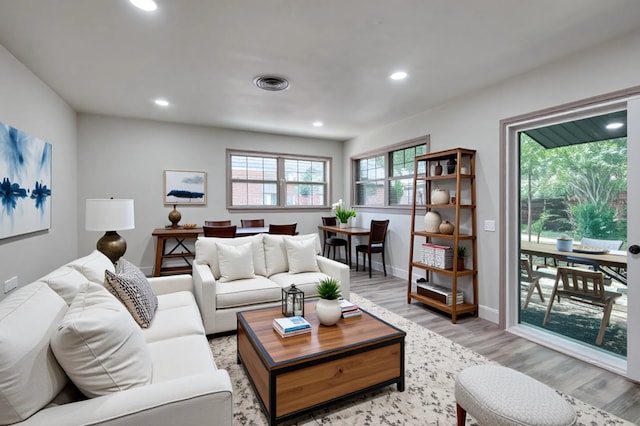 2000 Bettibart St, Fort Worth, TX 76134 - living room with light wood finished floors and recessed lighting