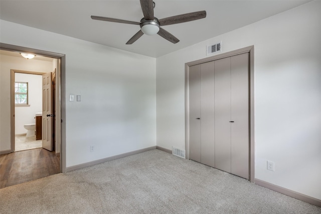 2000 Bettibart St, Fort Worth, TX 76134 - unfurnished bedroom featuring carpet, a closet, and ceiling fan