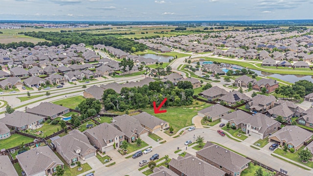 2923 Ash Ave, Melissa, TX 75454 - aerial view of property and surrounding area featuring nearby suburban area and a large body of water