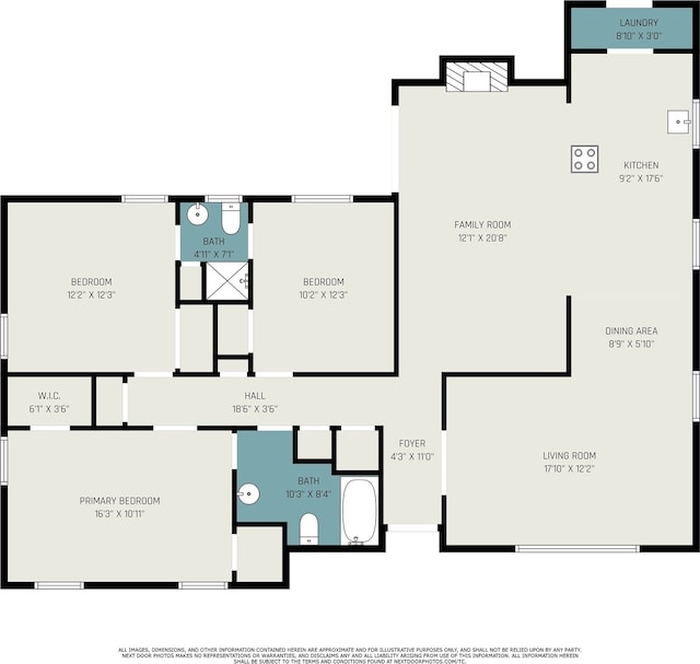 2517 Blanton St, Dallas, TX 75227 - home floor plan