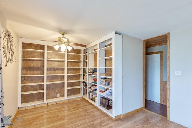 3017 County Road 154, Tuscola, TX 79562 - unfurnished room with wood finished floors and a ceiling fan