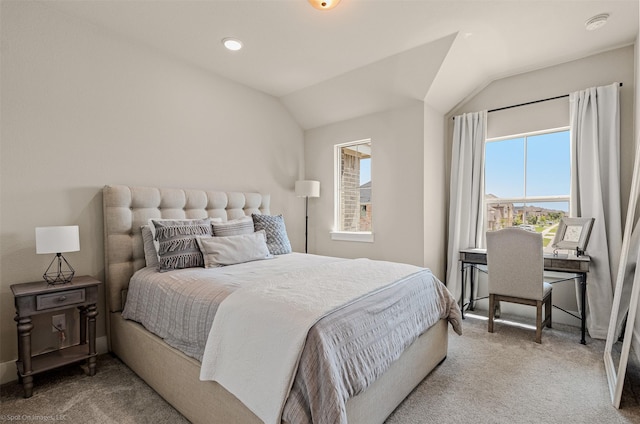 752 Fletcher Dr, Fate, TX 75087 - bedroom featuring carpet floors, lofted ceiling, recessed lighting, and an office area
