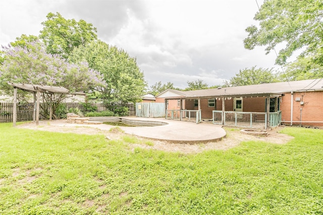 133 SE Newton Dr, Burleson, TX 76028 - fenced backyard featuring a patio