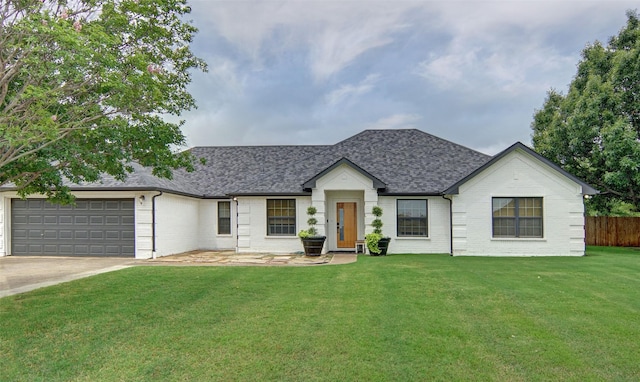 13417 Hickory Creek Dr, Haslet, TX 76052 - view of front facade with roof with shingles, brick siding, a garage, and driveway