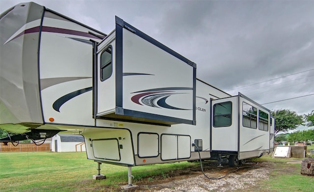 13417 Hickory Creek Dr, Haslet, TX 76052 - view of side of property with a lawn