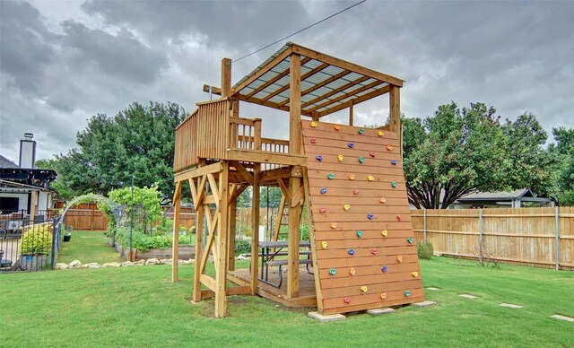 13417 Hickory Creek Dr, Haslet, TX 76052 - view of jungle gym featuring a deck