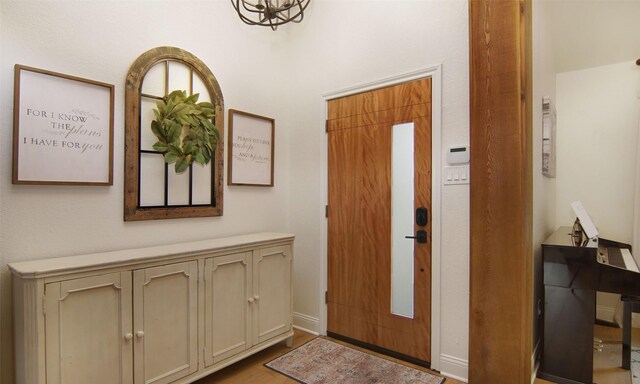 13417 Hickory Creek Dr, Haslet, TX 76052 - entryway with light wood-style flooring and baseboards