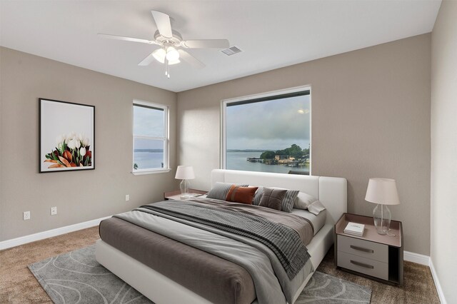 5128 Country Club Dr, Granbury, TX 76049 - carpeted bedroom featuring baseboards and ceiling fan