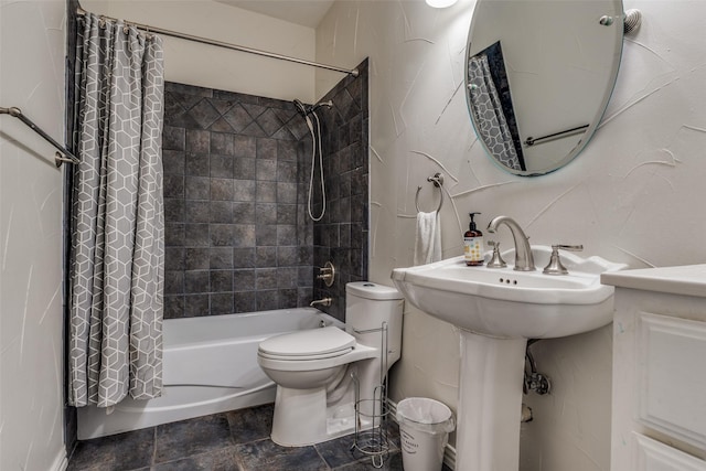 9808 Capilano Dr, Plano, TX 75025 - bathroom with shower / bath combo and toilet