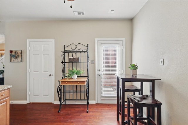 575 S Virginia Hills Dr Unit 3702, Mckinney, TX 75070 - dining room featuring dark wood-style floors, healthy amount of natural light, and baseboards