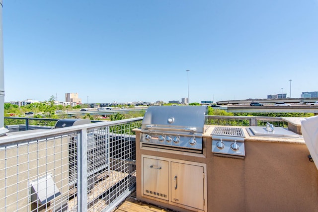 2111 Clark St Unit C, Dallas, TX 75204 - view of patio / terrace with a balcony
