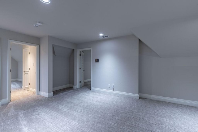 1401 Chesapeake Dr, Plano, TX 75093 - additional living space featuring carpet flooring, recessed lighting, baseboards, and lofted ceiling