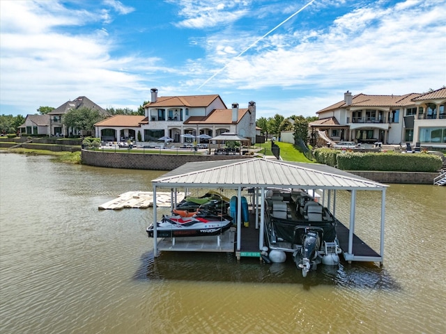 12633 Lakeview Ct, Fort Worth, TX 76179 - dock with a water view and boat lift