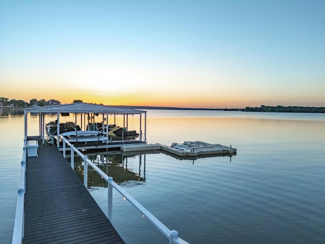 12633 Lakeview Ct, Fort Worth, TX 76179 - dock area with a water view and boat lift