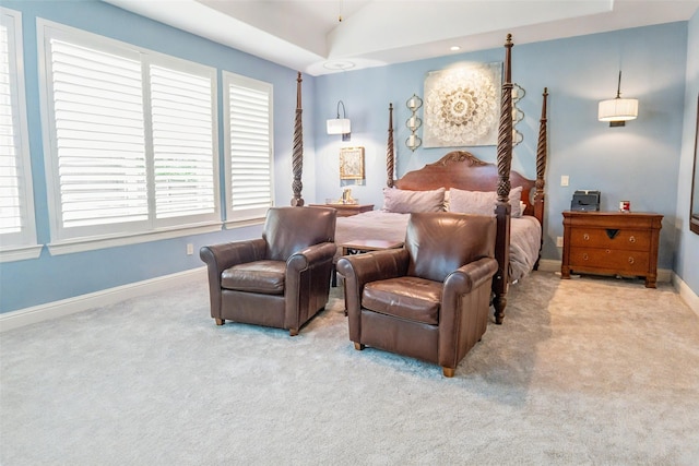 8051 Harliquin Ct, Frisco, TX 75035 - carpeted bedroom with baseboards, multiple windows, and lofted ceiling
