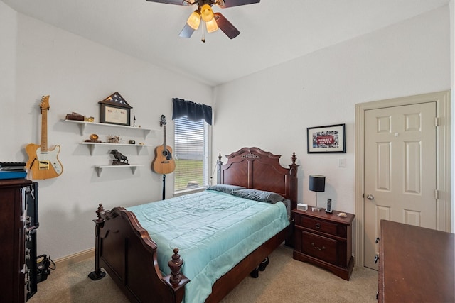 2109 County Road 4522, Justin, TX 76247 - carpeted bedroom featuring ceiling fan