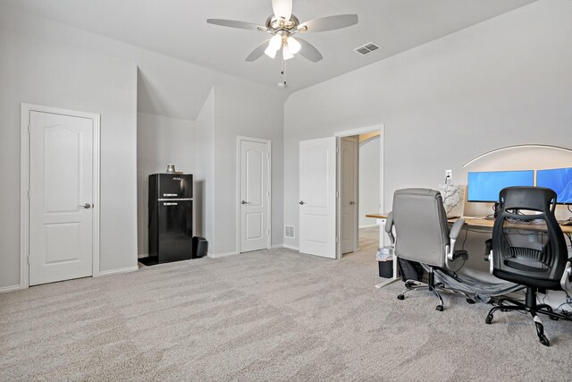 1801 Emerald Vista Blvd, Wylie, TX 75098 - office area with carpet floors, ceiling fan, and baseboards