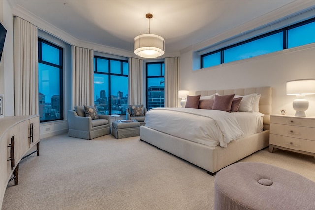 2828 Hood St Unit 1303, Dallas, TX 75219 - bedroom with carpet and ornamental molding